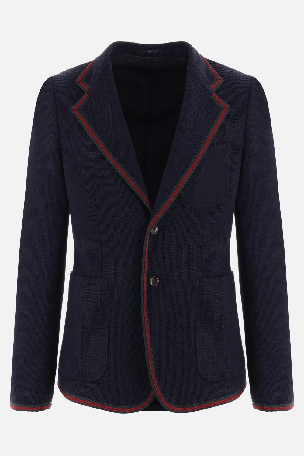 GUCCI giacca monopetto in jersey