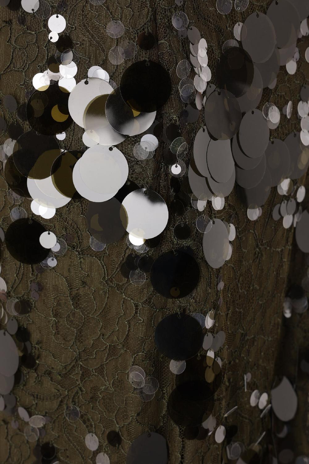 GUCCI Gonna A Tubino In Pizzo Con Paillettes