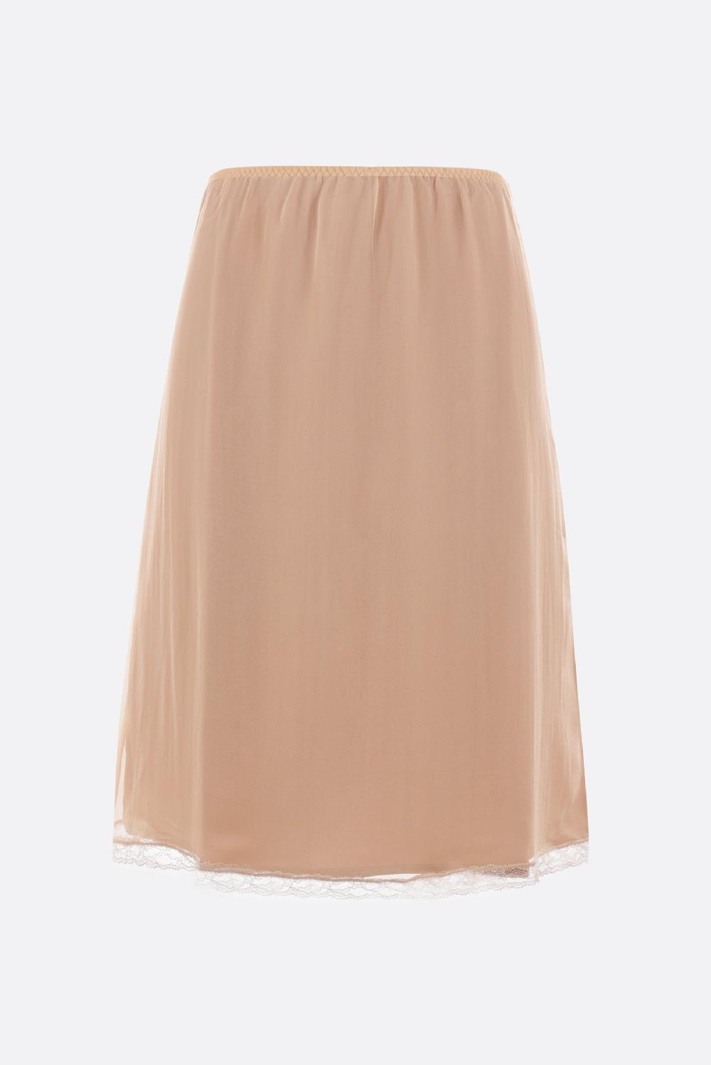 GUCCI gonna corta in crepe de chine