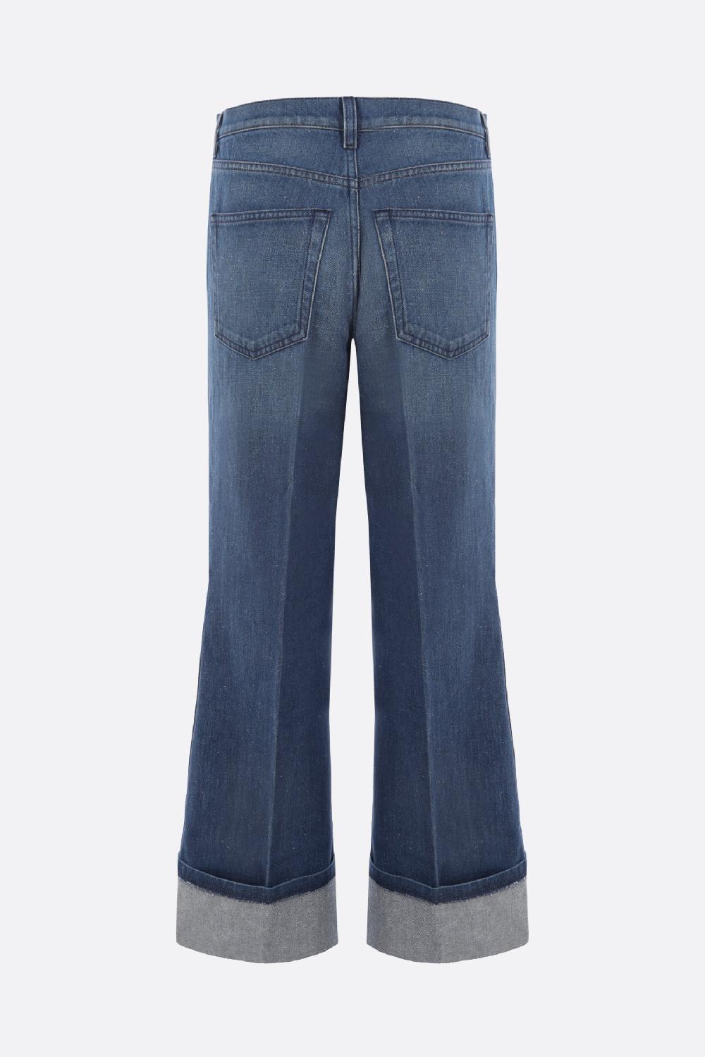 GUCCI Jeans A Gamba Ampia In Denim