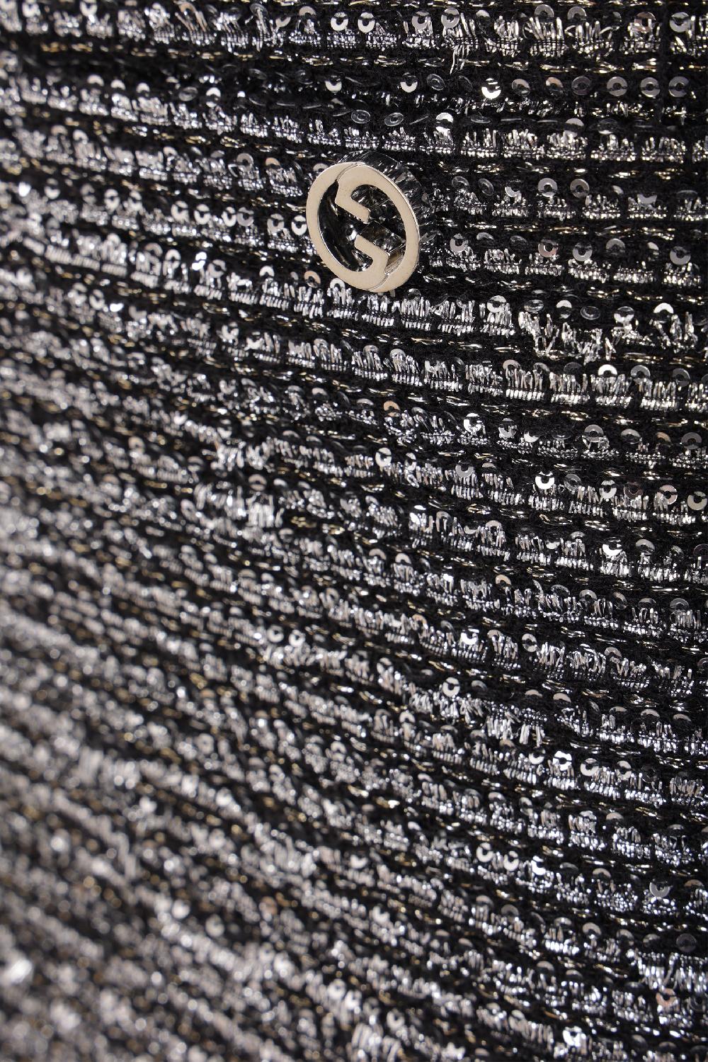 GUCCI Minigonna In Tweed Lamé Con Paillettes