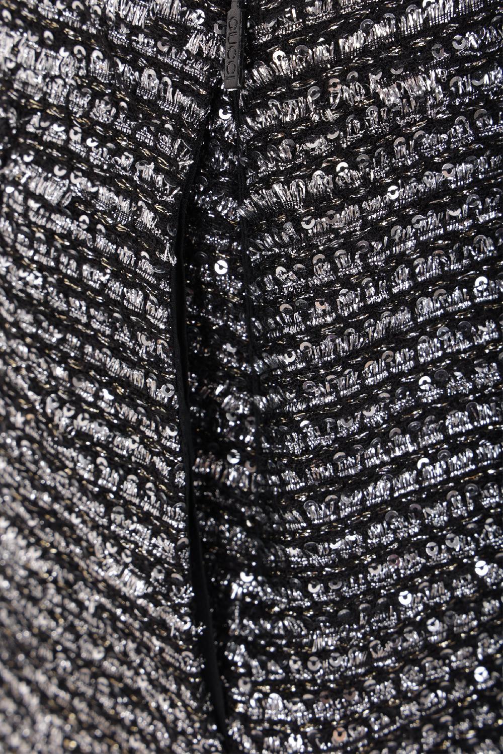 GUCCI Minigonna In Tweed Lamé Con Paillettes