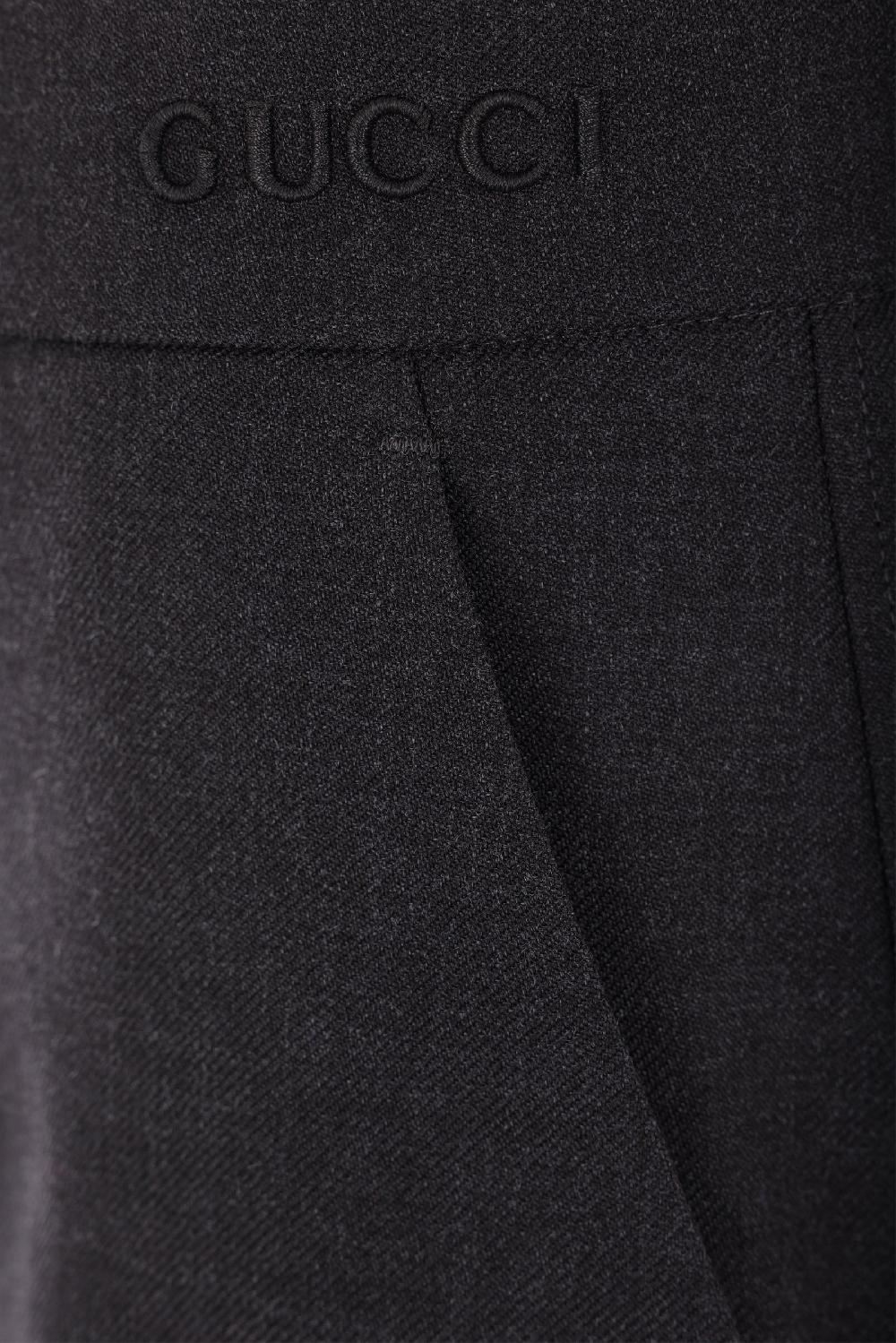 GUCCI Pantalone A Gamba Ampia In Gabardine