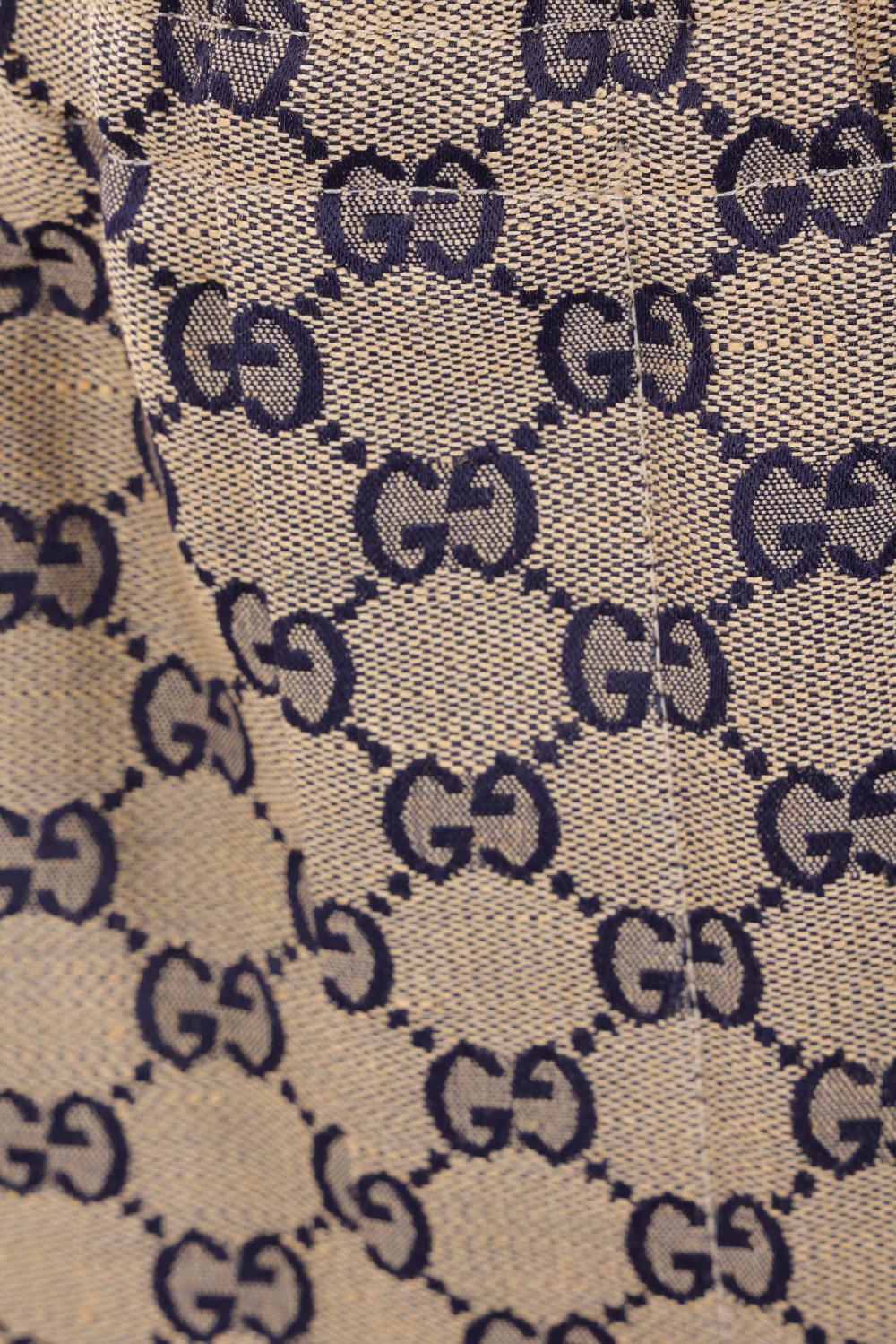 GUCCI Pantalone Corto In Misto Lino GG