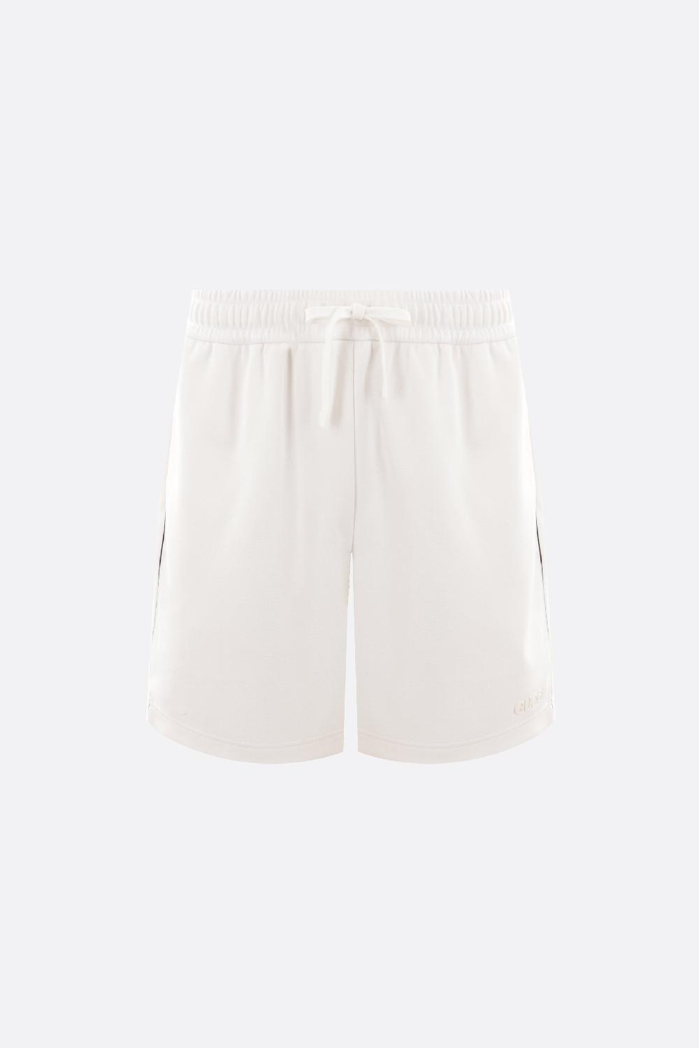 GUCCI pantalone corto in piquet patch Gucci