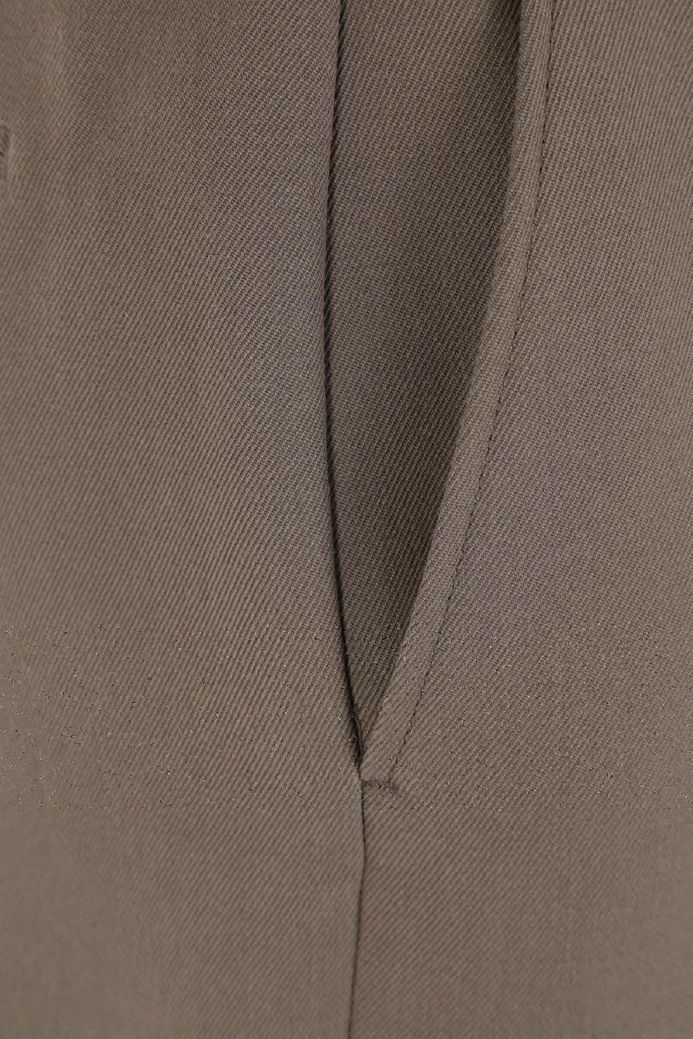 GUCCI Pantalone Cropped A Gamba Larga In Twill