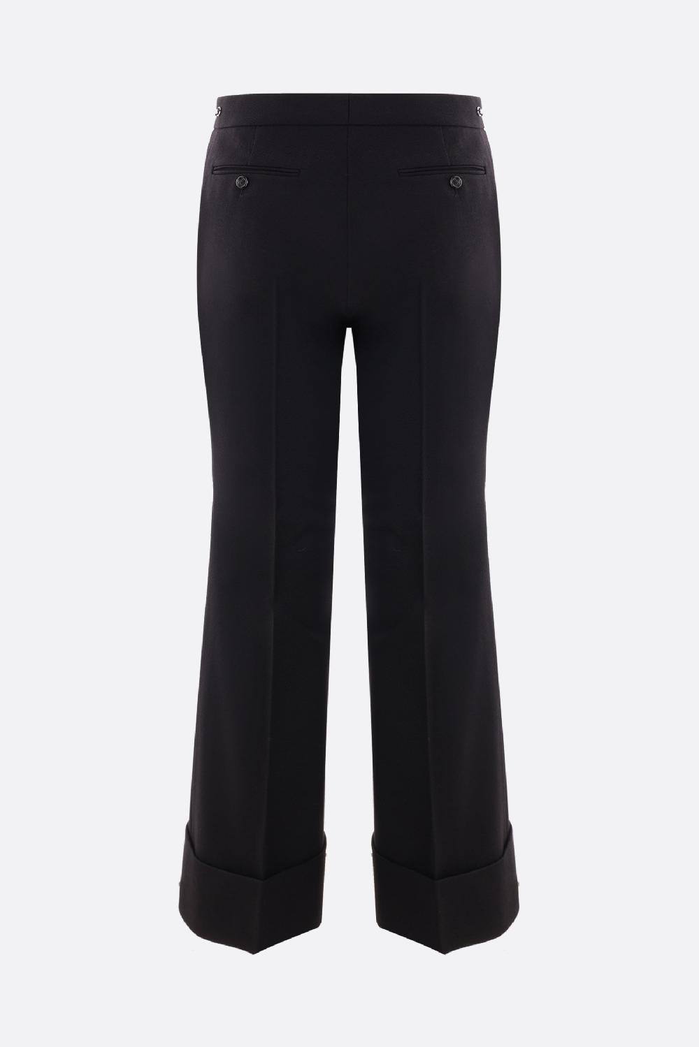 GUCCI Pantalone Cropped In Twill Di Lana