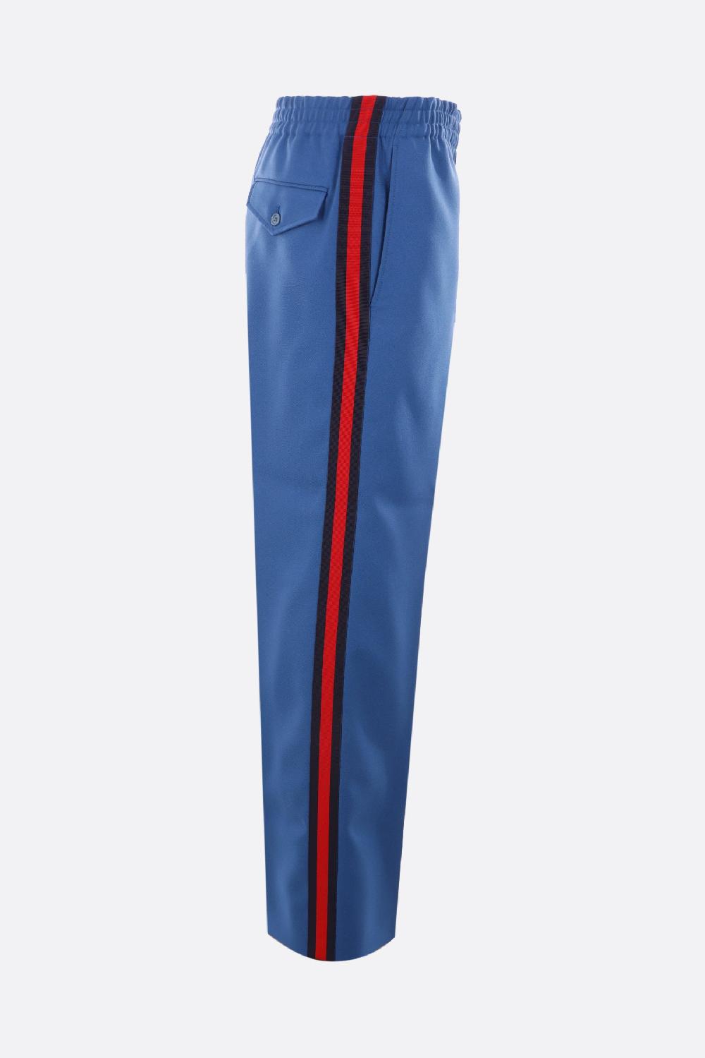 GUCCI Pantalone In Drill Fluido Banda Web