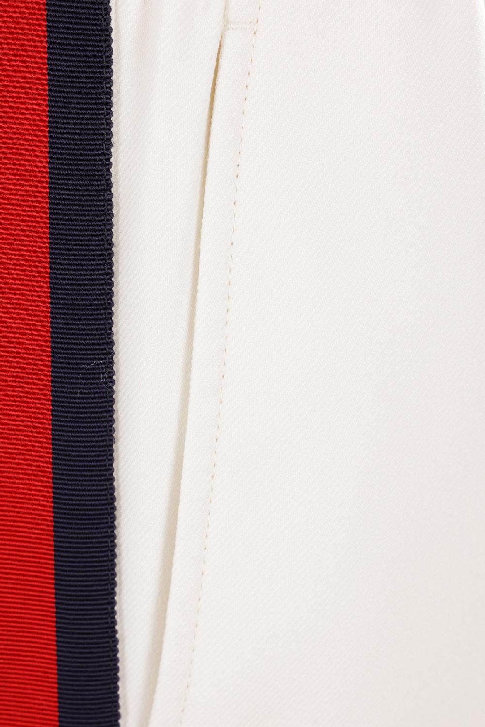 GUCCI Pantalone In Drill Fluido Banda Web