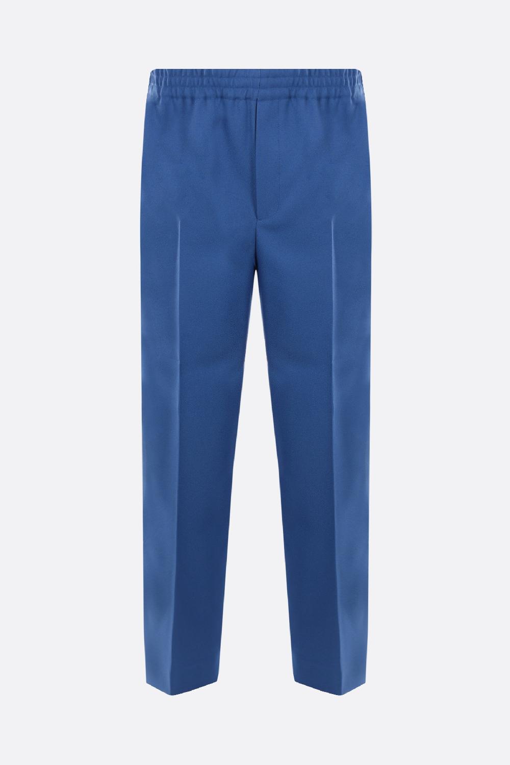 GUCCI pantalone in drill fluido banda Web