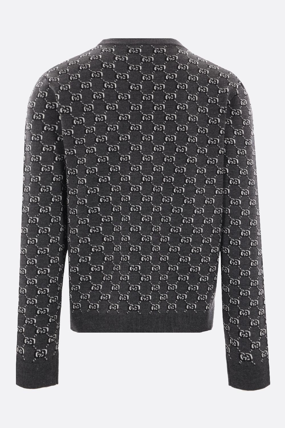 GUCCI Pullover In Jacquard GG Shadow