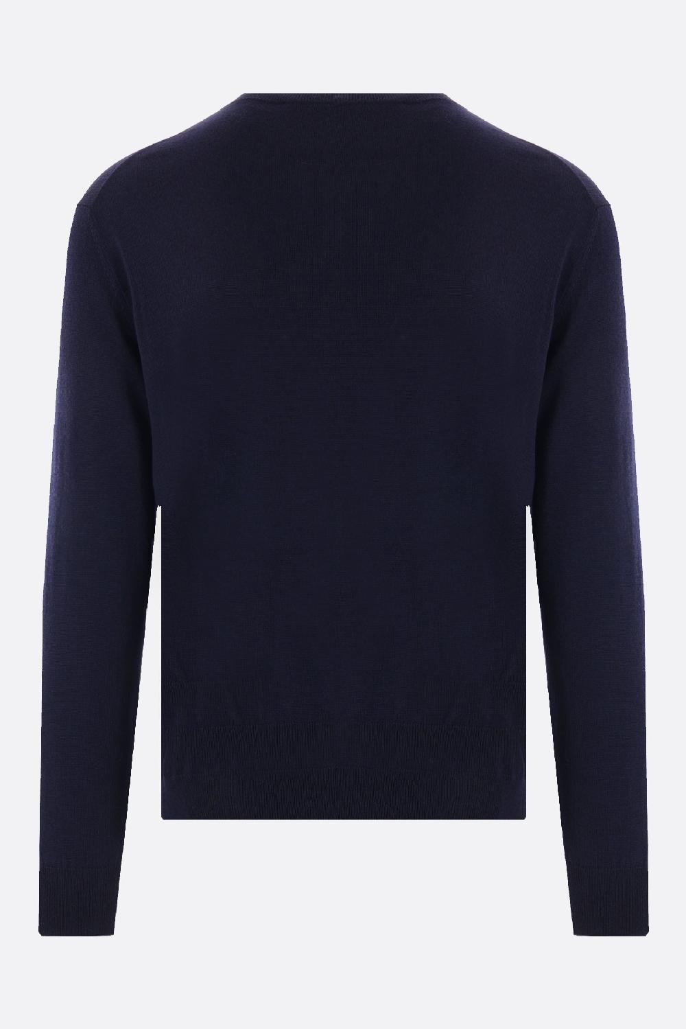 GUCCI Pullover In Lana Ricamo Logo Gucci 1921