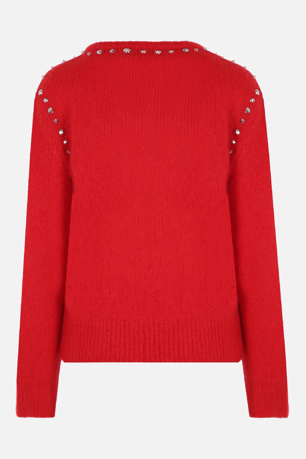 GUCCI Pullover In Mohair Con Borchie