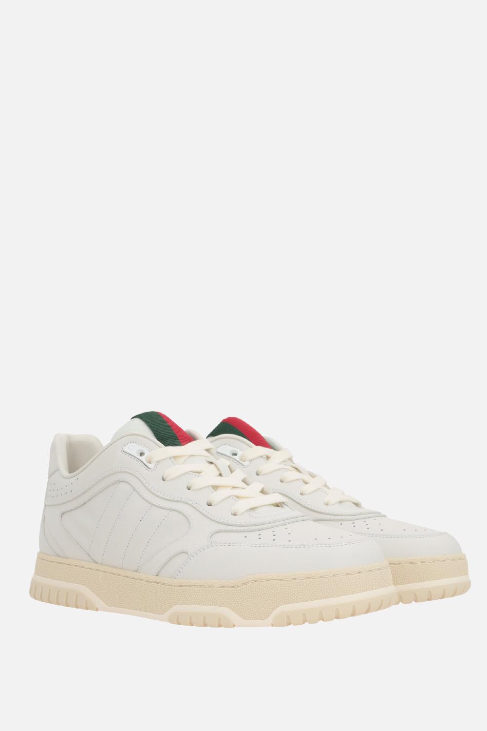 GUCCI Sneaker Gucci Re-Web In Pelle Liscia