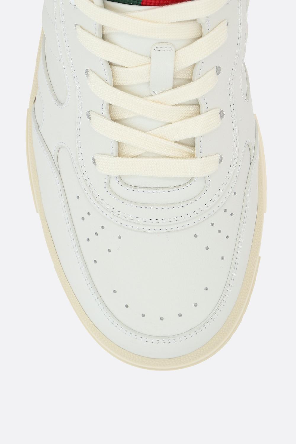 GUCCI Sneaker Gucci Re-Web In Pelle Liscia