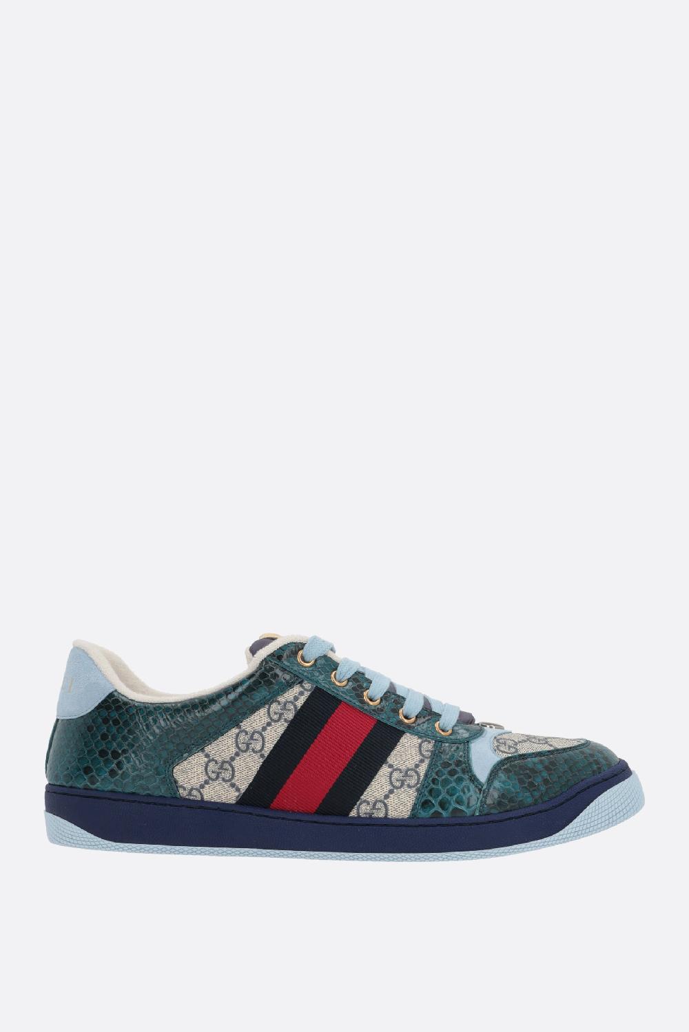 GUCCI sneaker Screener in un mix di materiali