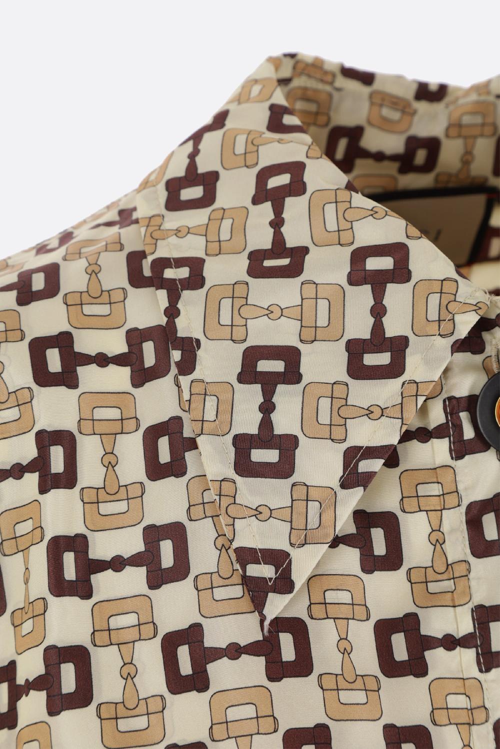 GUCCI Soprabito In Nylon Stampa Morsetto Gucci