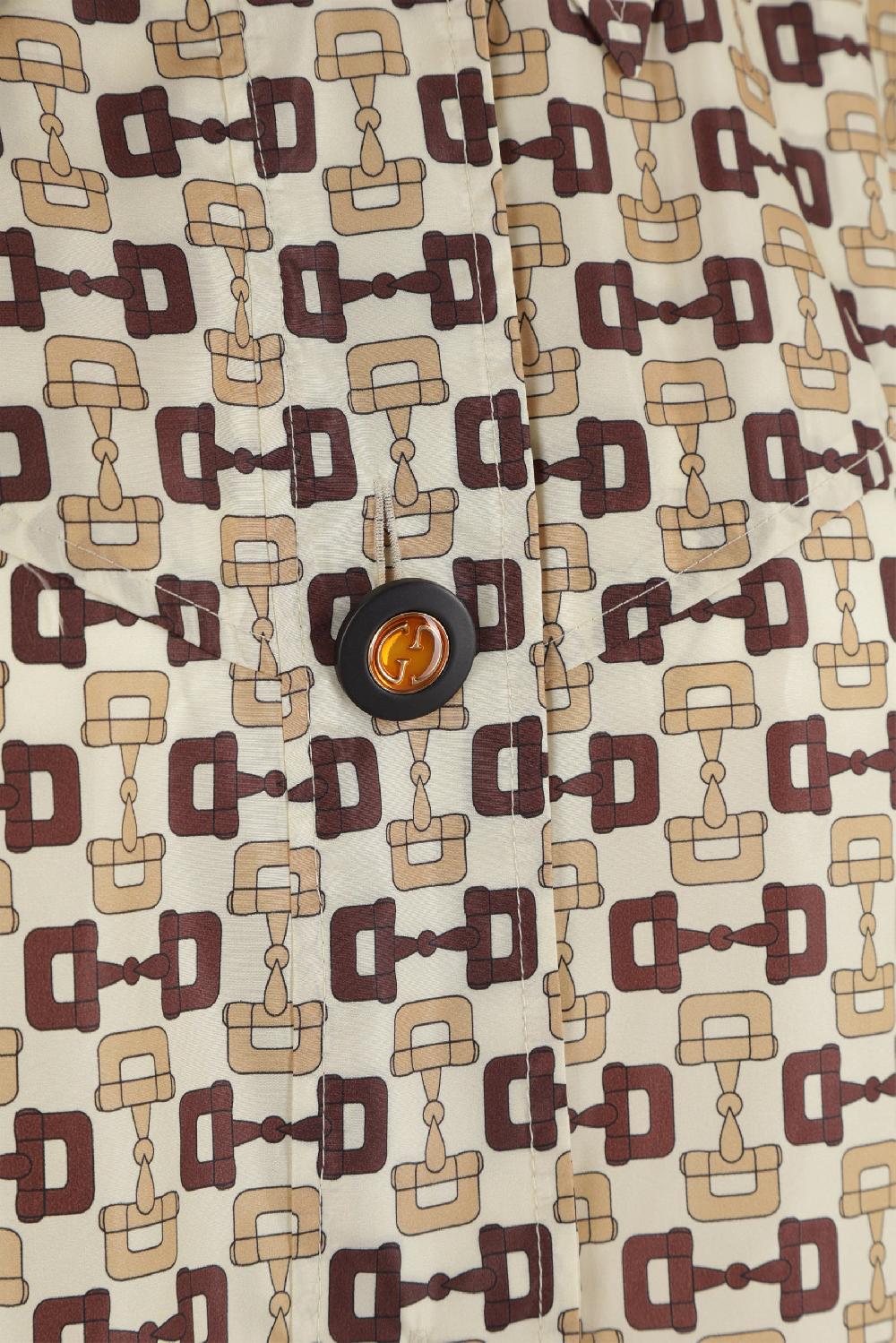 GUCCI Soprabito In Nylon Stampa Morsetto Gucci