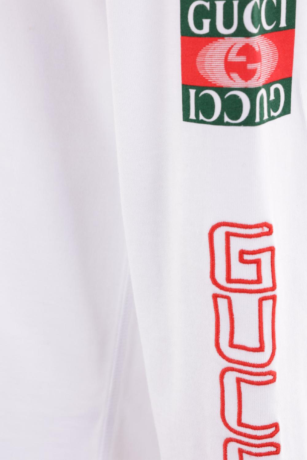 GUCCI T-shirt Oversize A Maniche Lunghe In Cotone