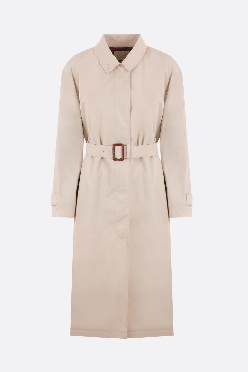 GUCCI trench monopetto in gabardine
