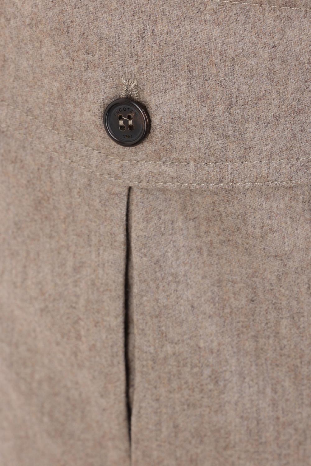 INCOTEX Pantalone Cargo In Lana E Cashmere