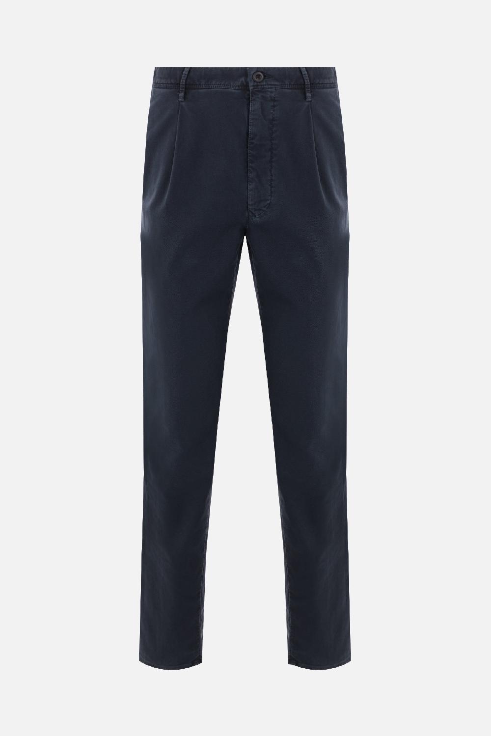 INCOTEX pantalone tapered-fit in gabardine