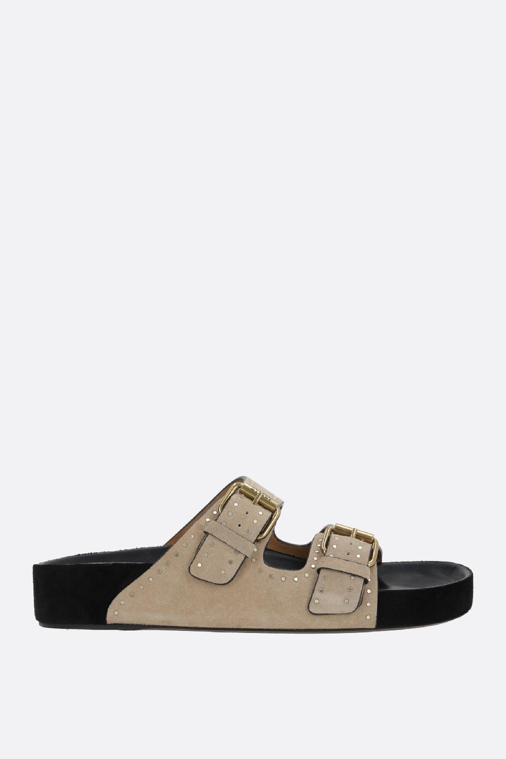 ISABEL MARANT sandalo flat Lennyo in suede