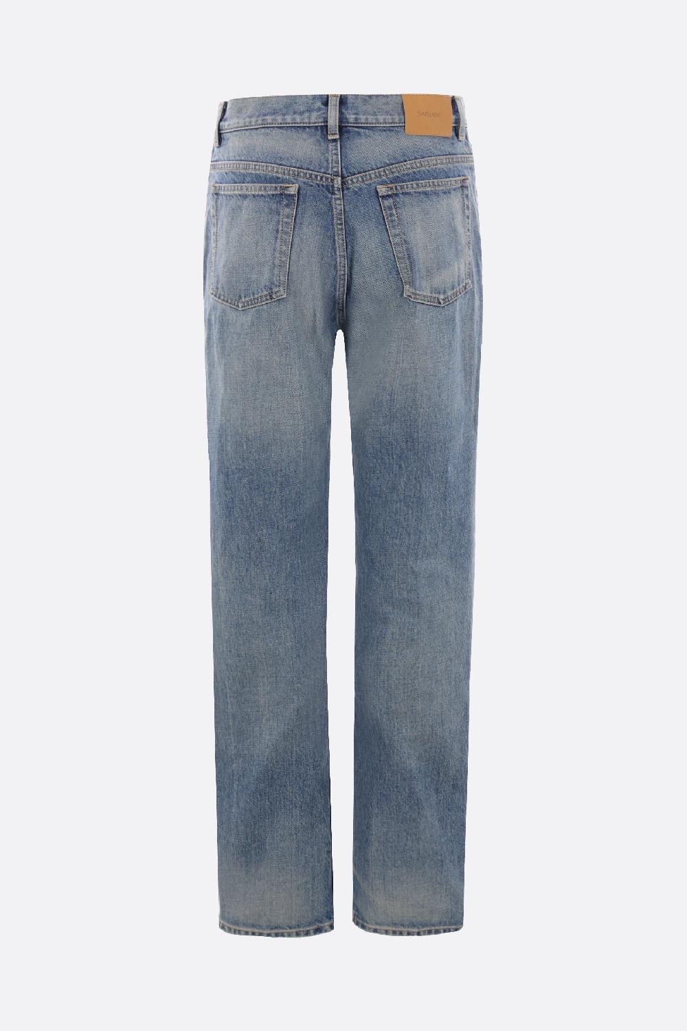 SAINT LAURENT Jeans A Gamba Dritta Benjamin In Denim