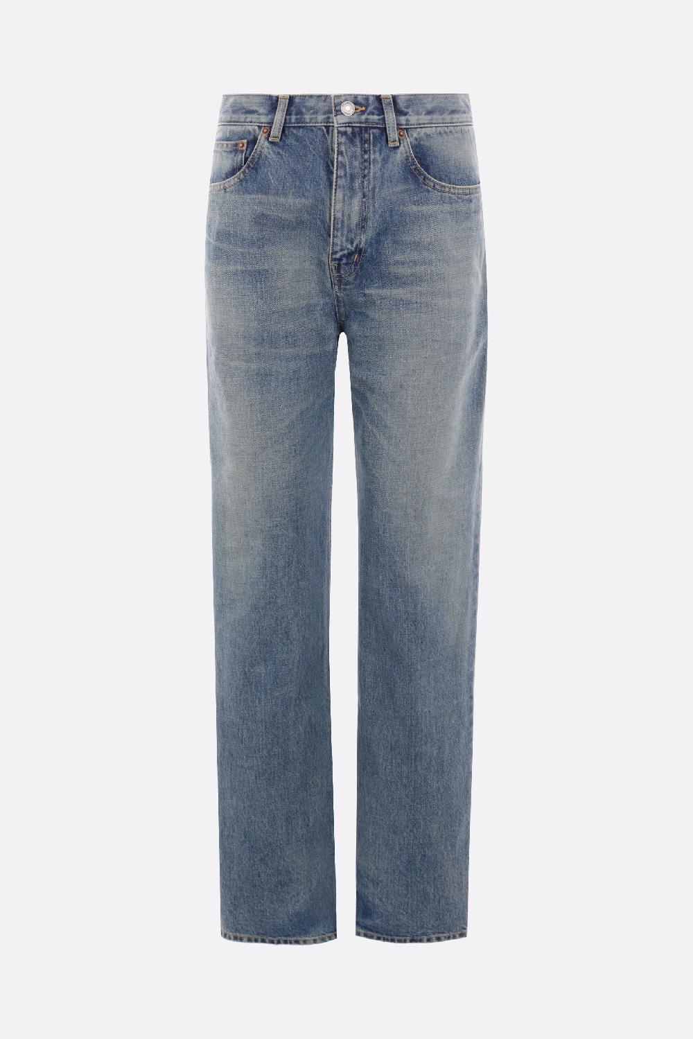 SAINT LAURENT jeans a gamba dritta Benjamin in denim