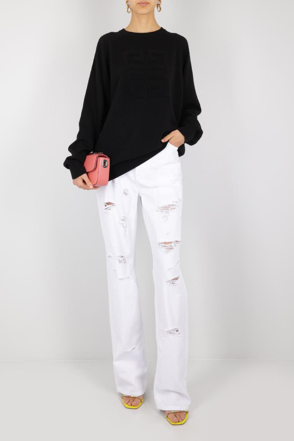 DOLCE & GABBANA Jeans A Gamba Dritta In Denim Destroyed