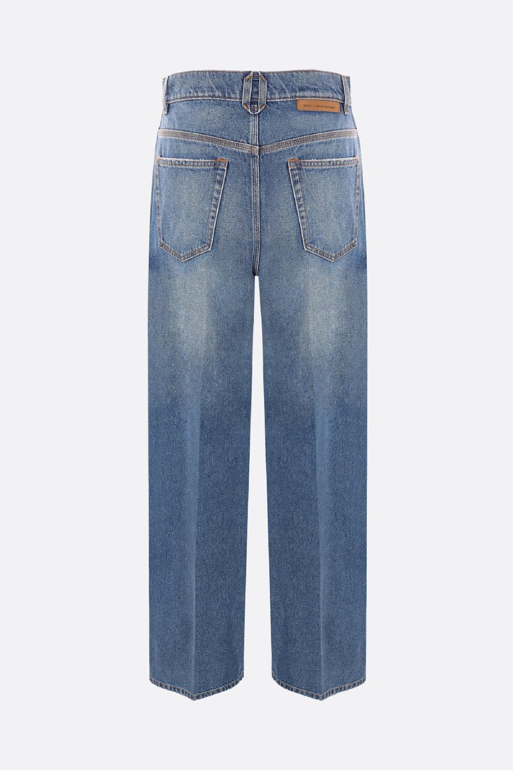 STELLA McCARTNEY Jeans Bootcut In Denim Con Borchie