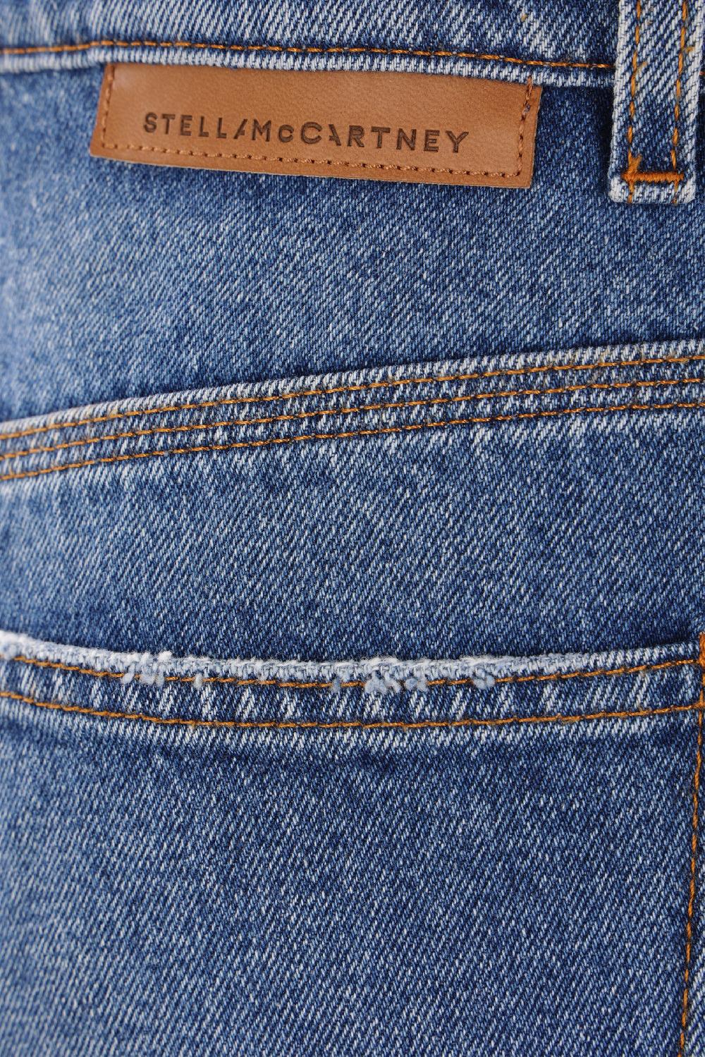 STELLA McCARTNEY Jeans Bootcut In Denim Con Borchie