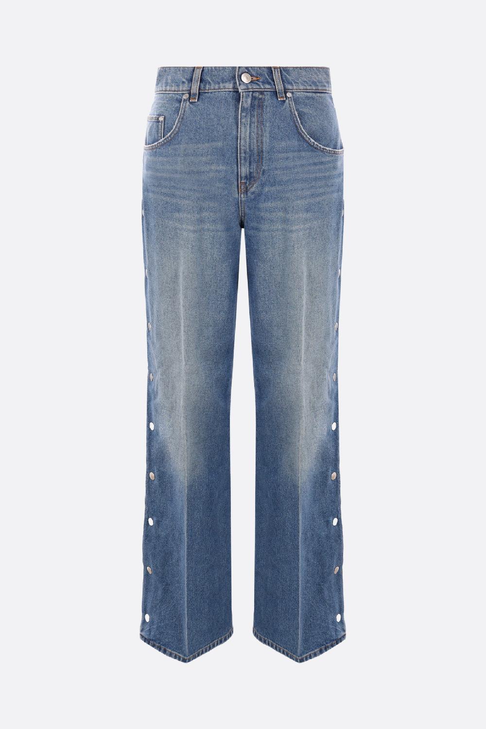 STELLA McCARTNEY jeans Bootcut in denim con borchie