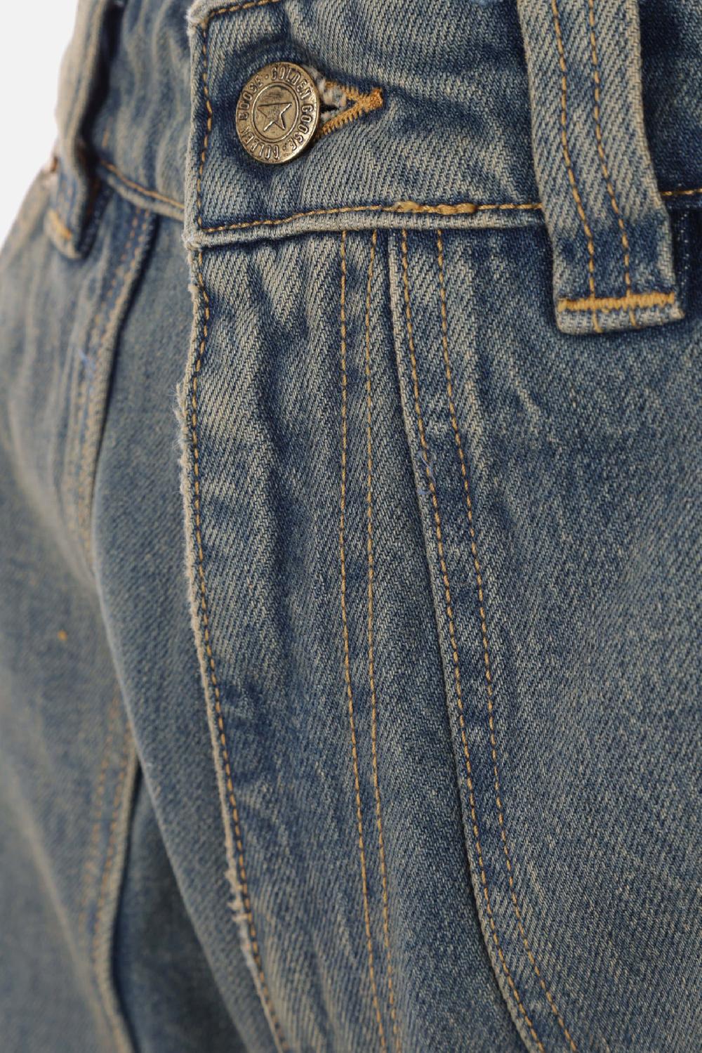 GOLDEN GOOSE DELUXE BRAND Jeans Cargo A Gamba Larga In Denim