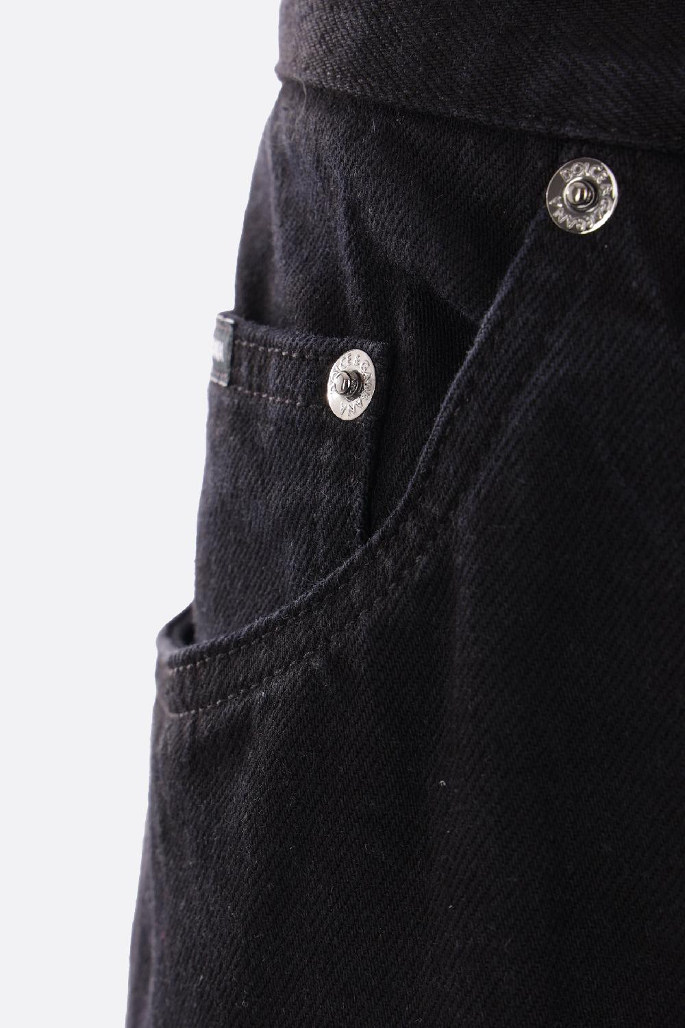 DOLCE & GABBANA Jeans Classic In Denim Con Placca Logo