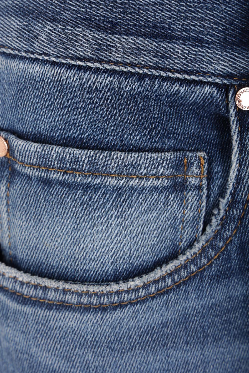 BRUNELLO CUCINELLI Jeans Loose In Denim Con Shiny Tab