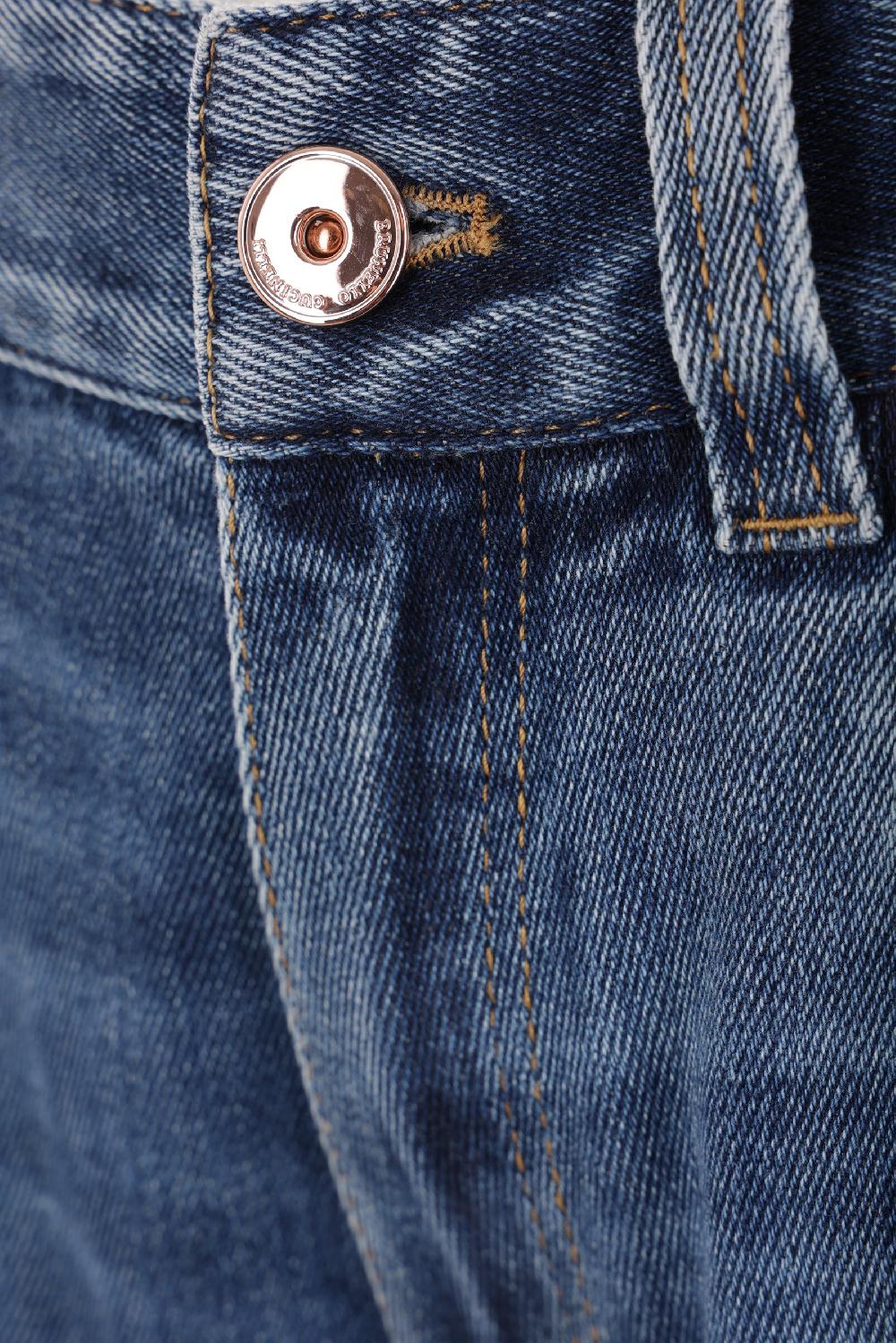 BRUNELLO CUCINELLI Jeans Loose In Denim Con Shiny Tab