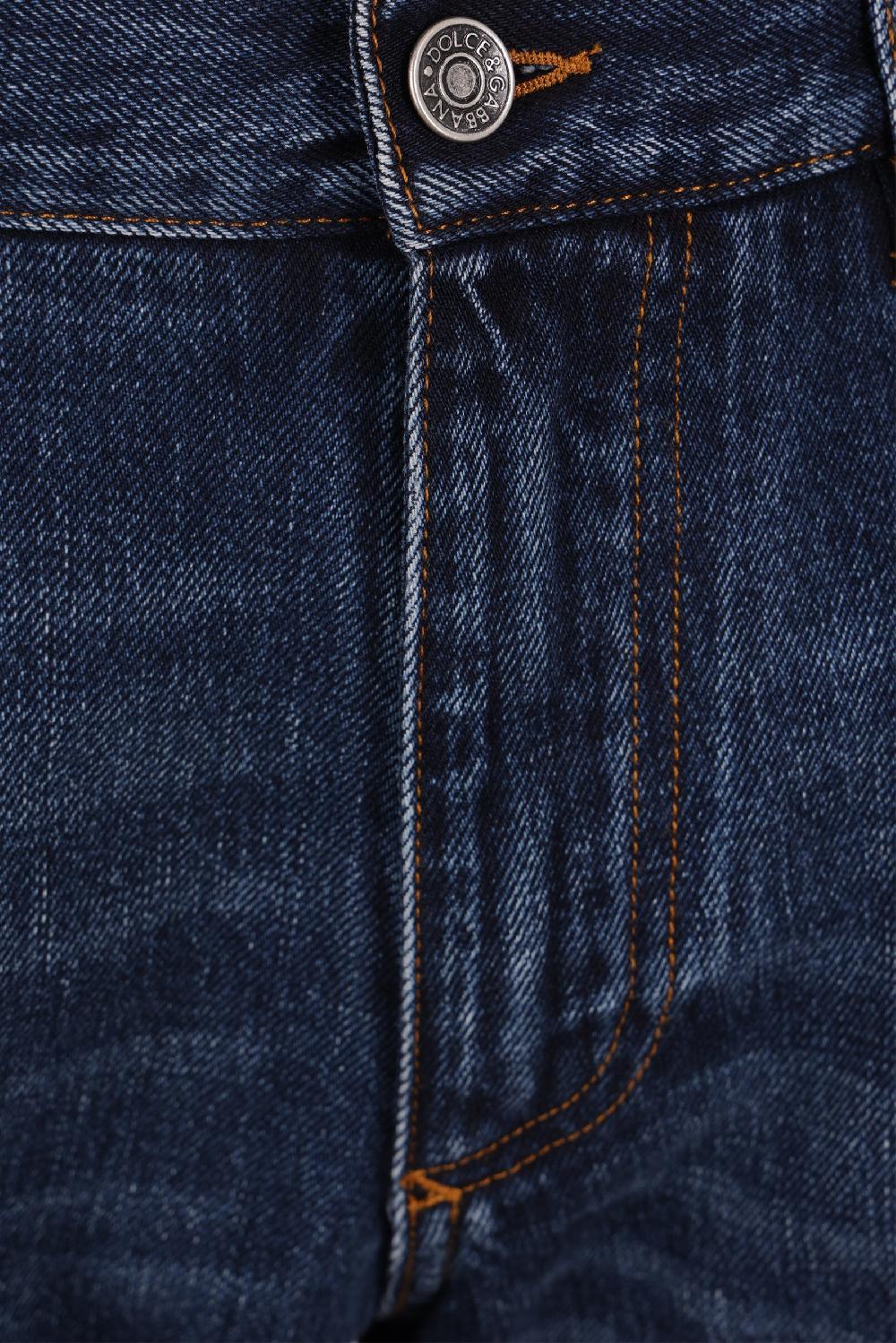 DOLCE & GABBANA Jeans Regular-fit In Denim Con Placca Logo