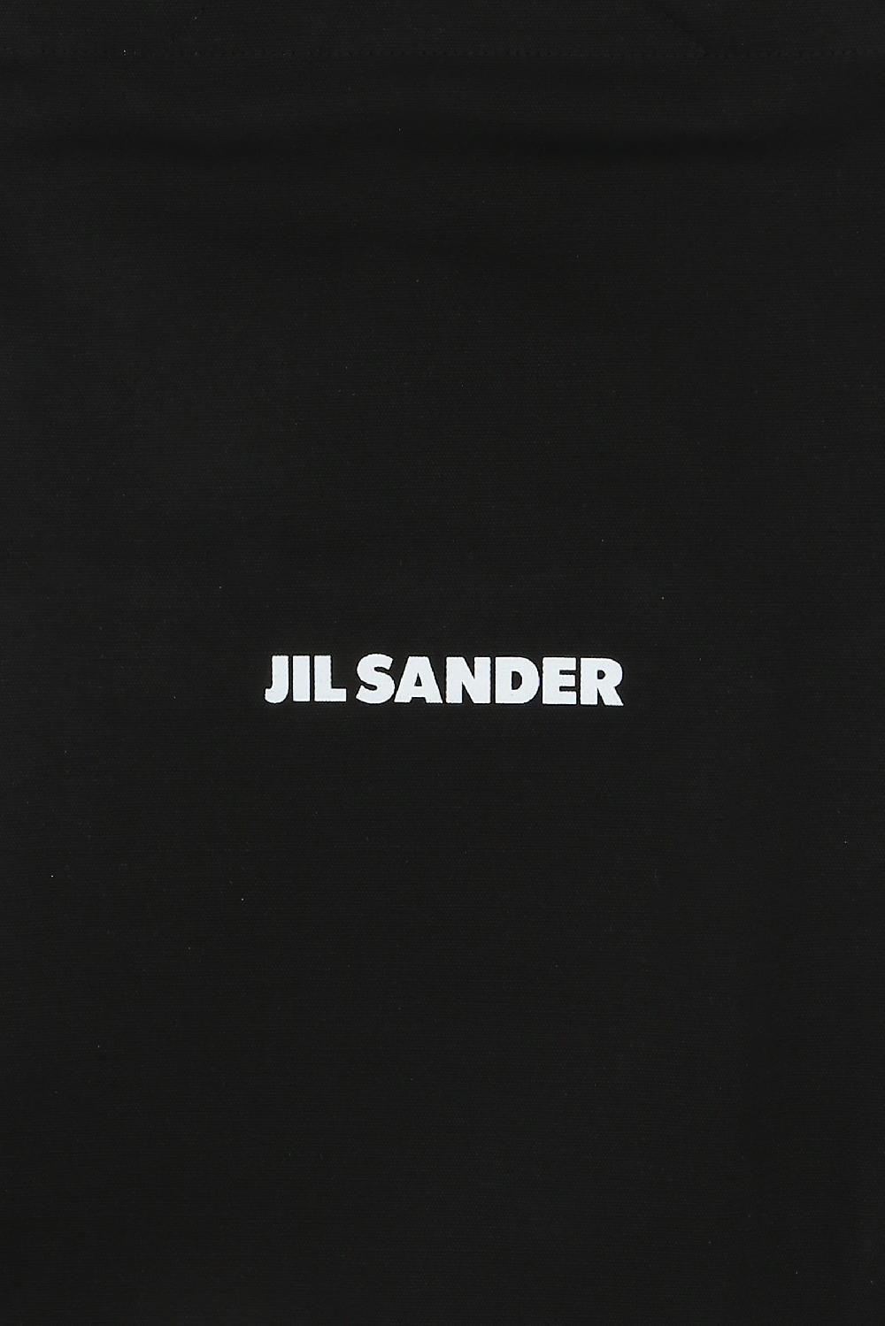 JIL SANDER Borsa Shopping In Canvas Stampa Logo