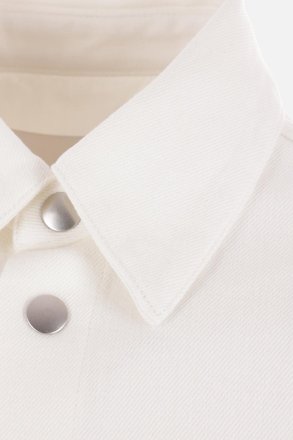 JIL SANDER Giacca-camicia In Denim Con Logo