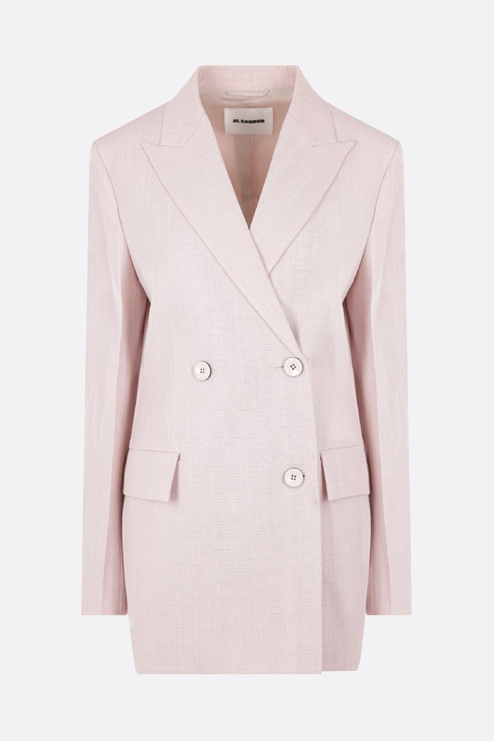 JIL SANDER giacca sartoriale in viscosa e seta