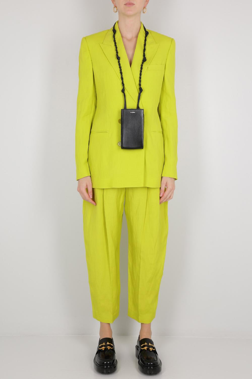 JIL SANDER Porta Smartphone Tangle In Pelle Liscia