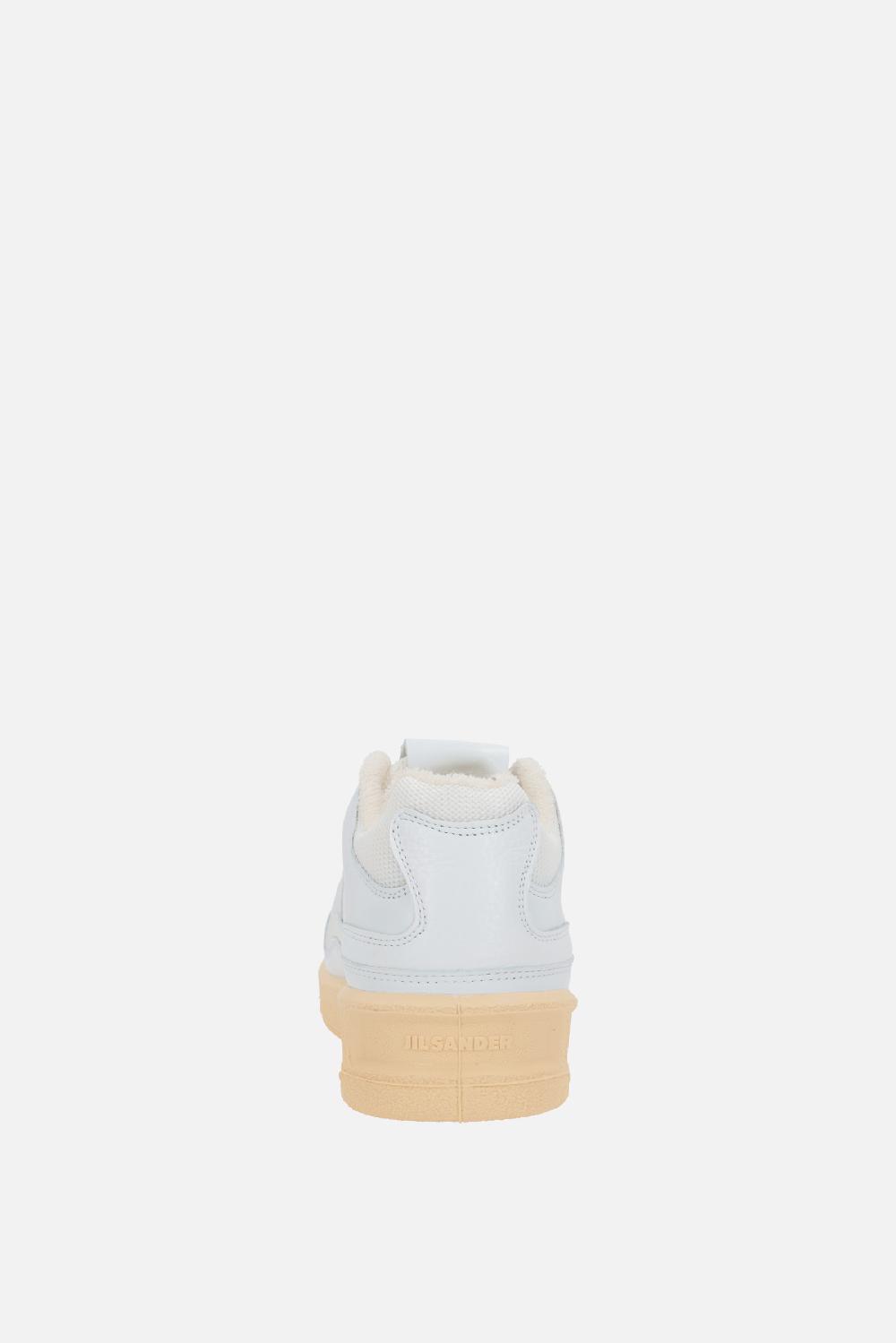 JIL SANDER Sneaker In Pelle Liscia E Mesh