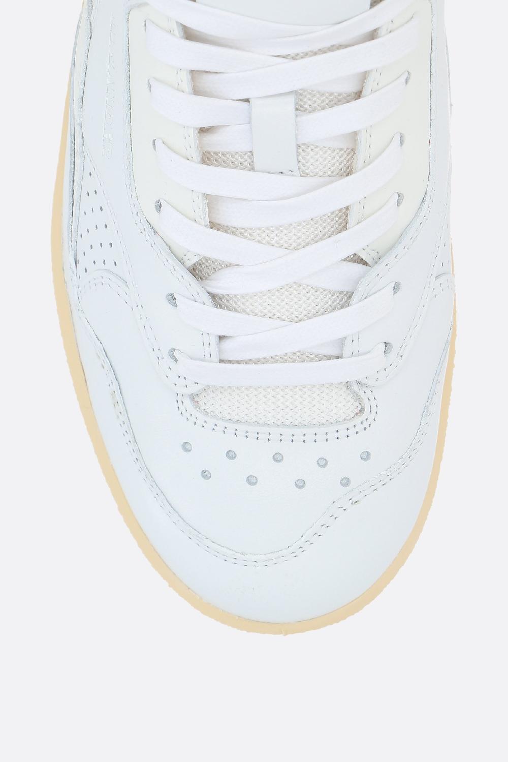 JIL SANDER Sneaker In Pelle Liscia E Mesh