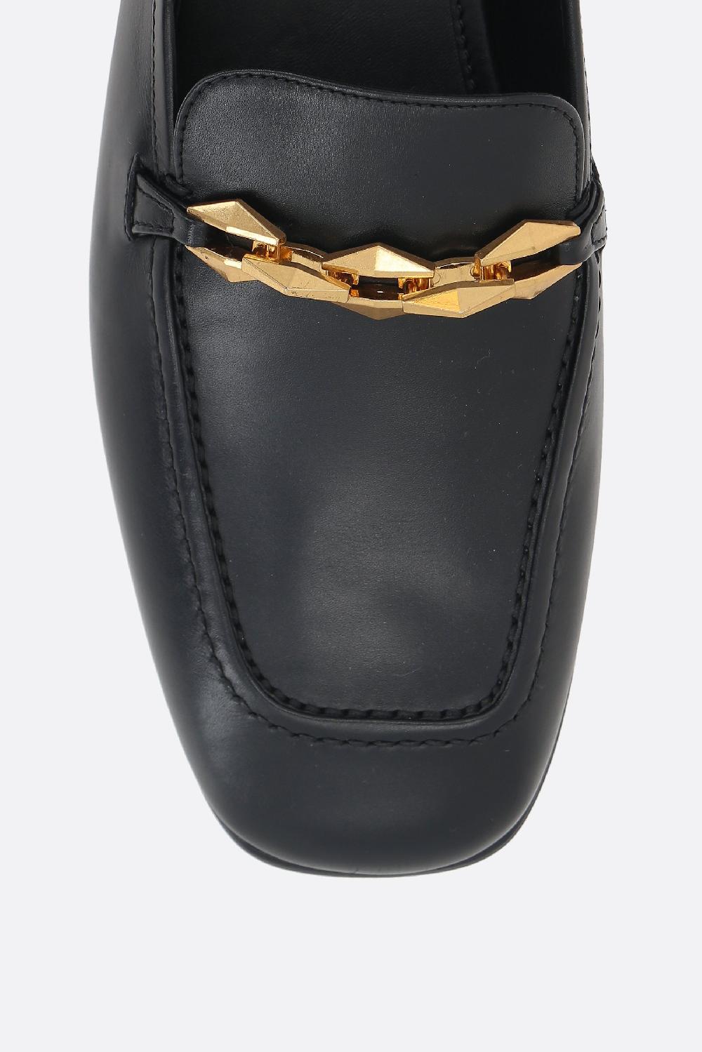 JIMMY CHOO Mocassino Diamond Tilda In Pelle Liscia