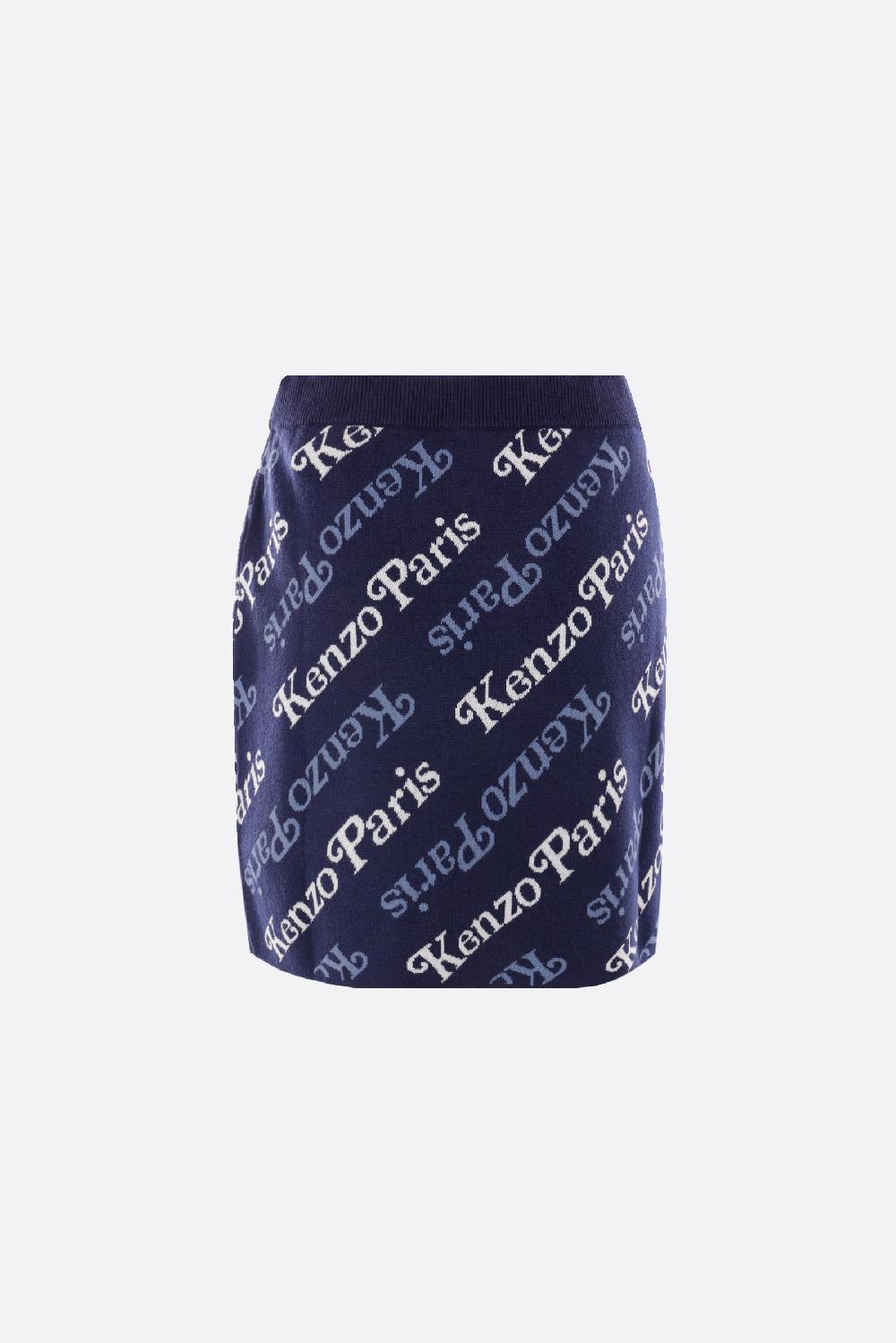 KENZO Gonna In Cotone E Lana Logo Kenzo By Verdy