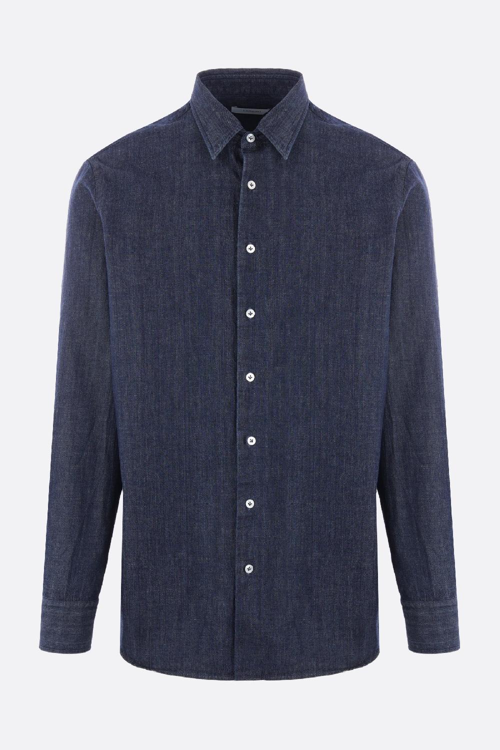 LARDINI camicia in denim