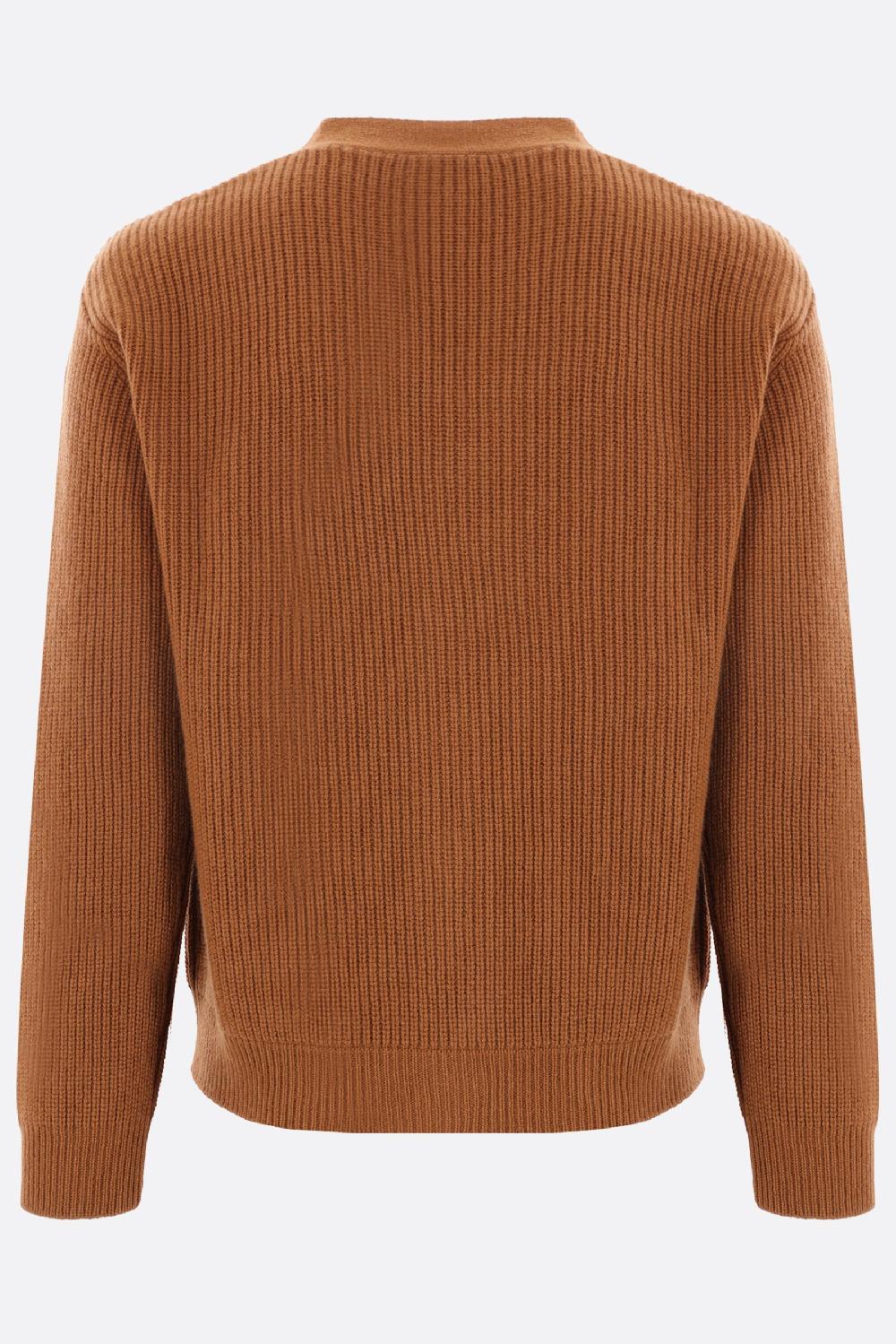 LARDINI Cardigan In Lana E Cashmere A Costine