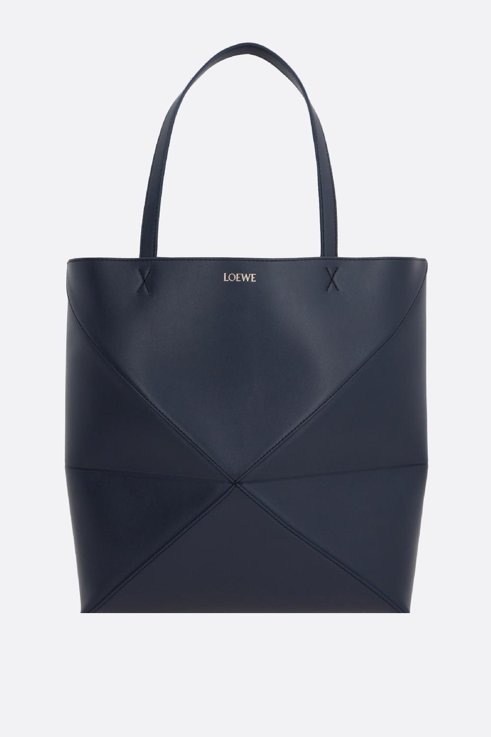 LOEWE borsa tote Puzzle Fold XL in pelle liscia