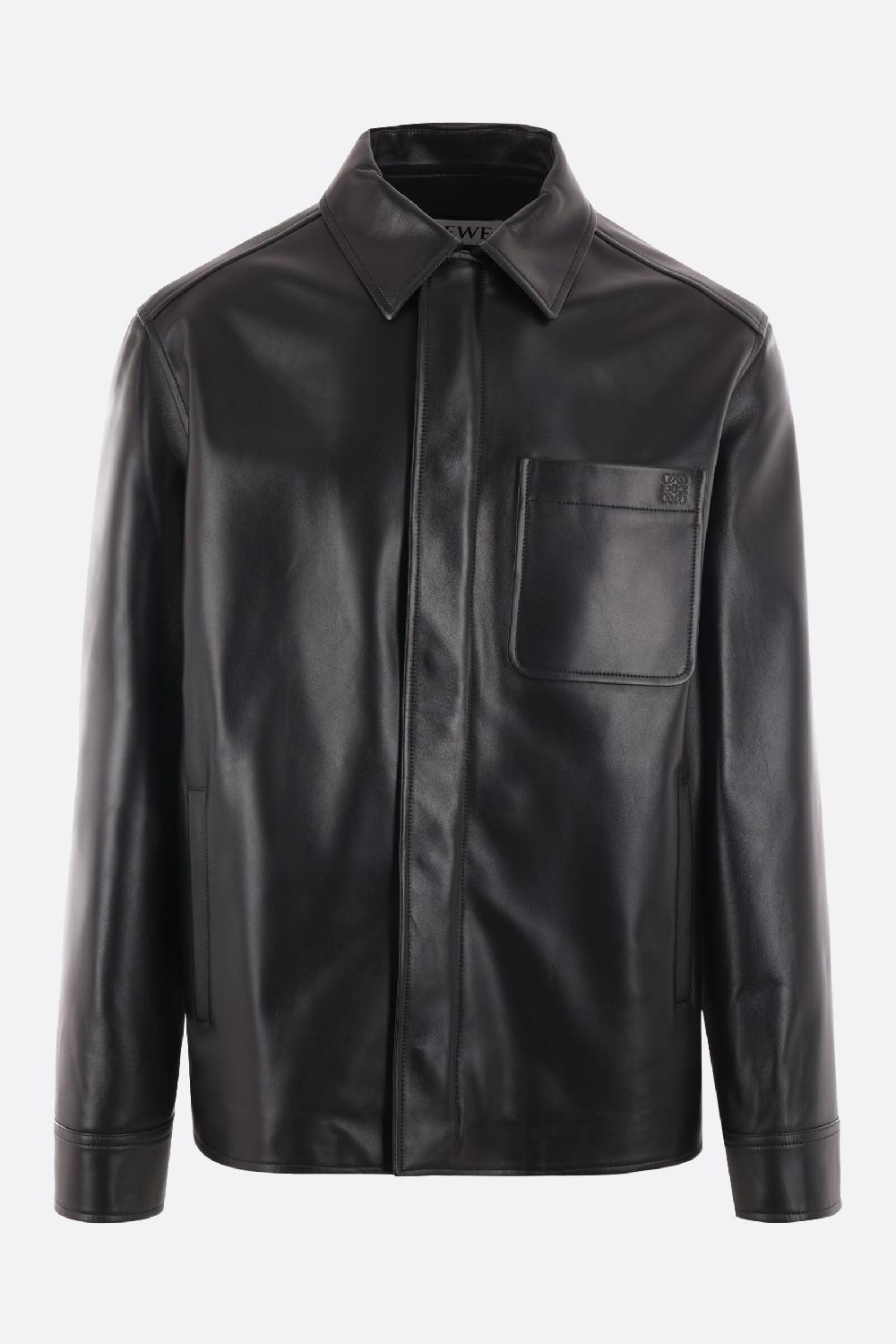 LOEWE giacca-camicia in nappa